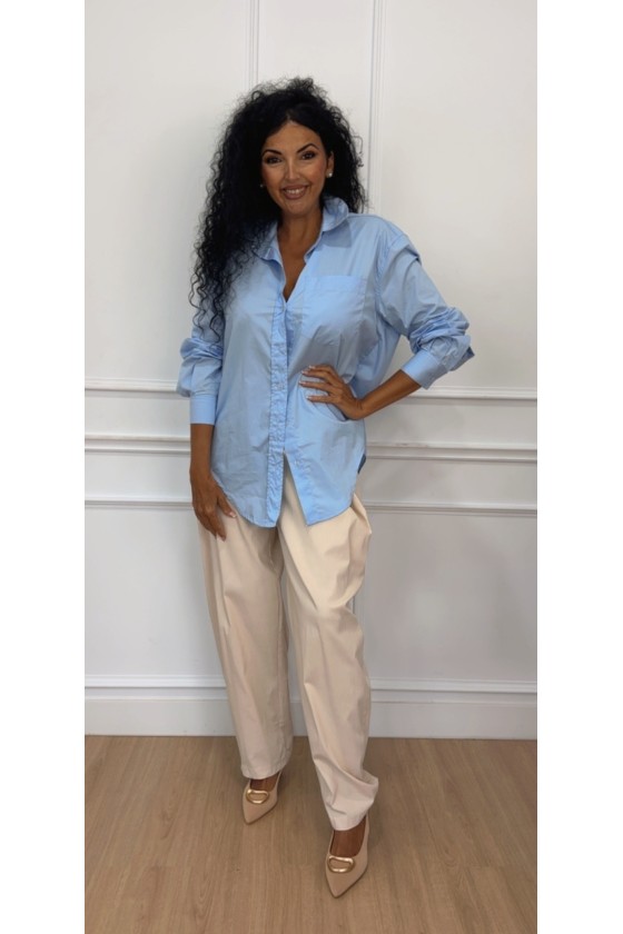 Camisa over size bolsillo