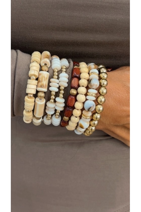 Brazalete elástico beig