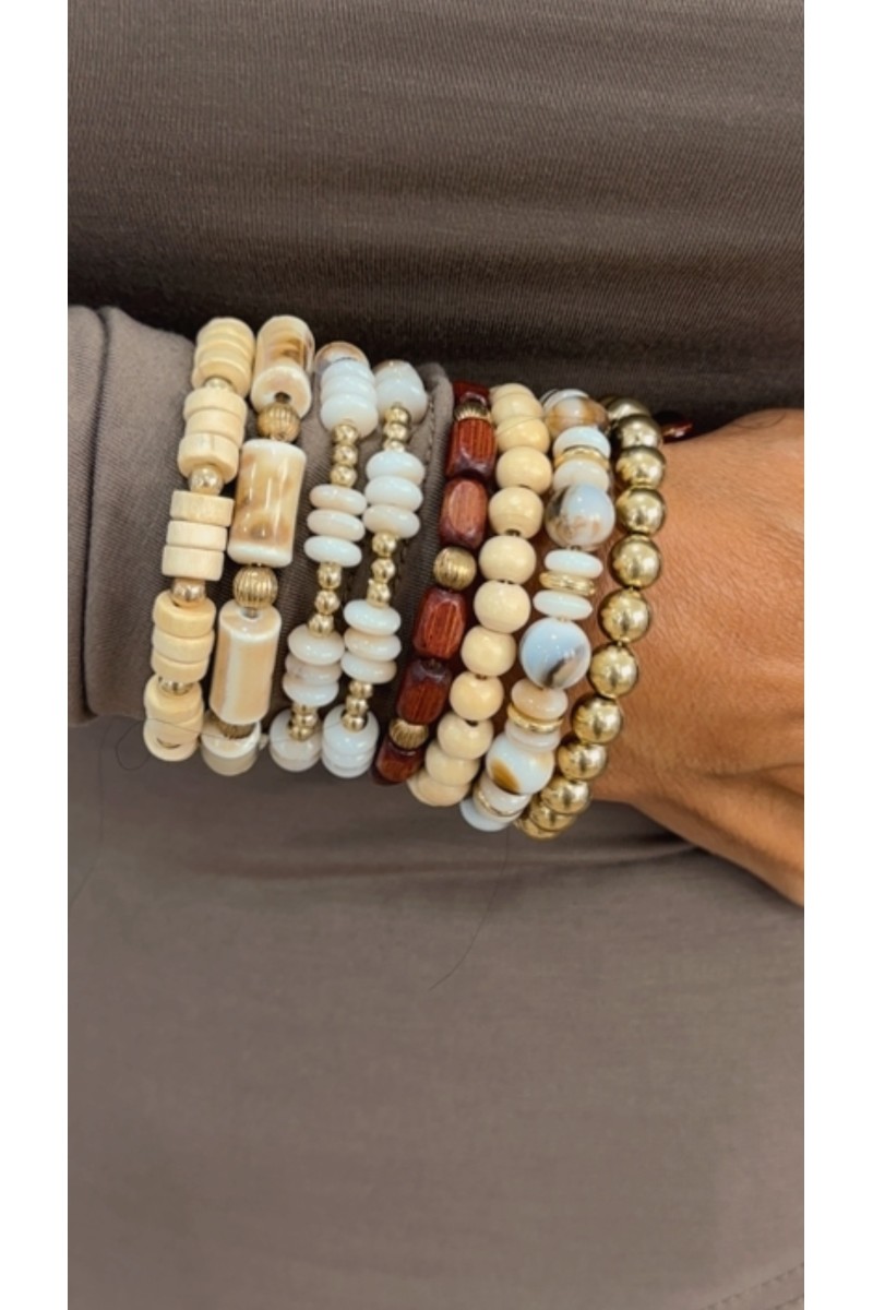 Brazalete elástico beig