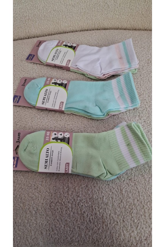 Pack de 3 calcetines rayas