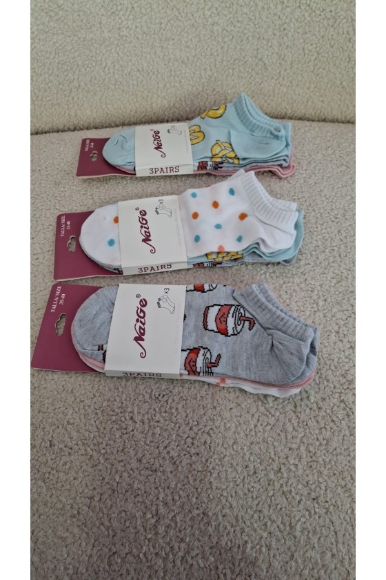 Pack de 3 calcetines animado