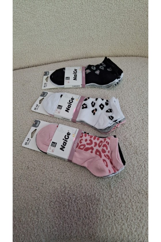 Pack de 3 calcetines animal print