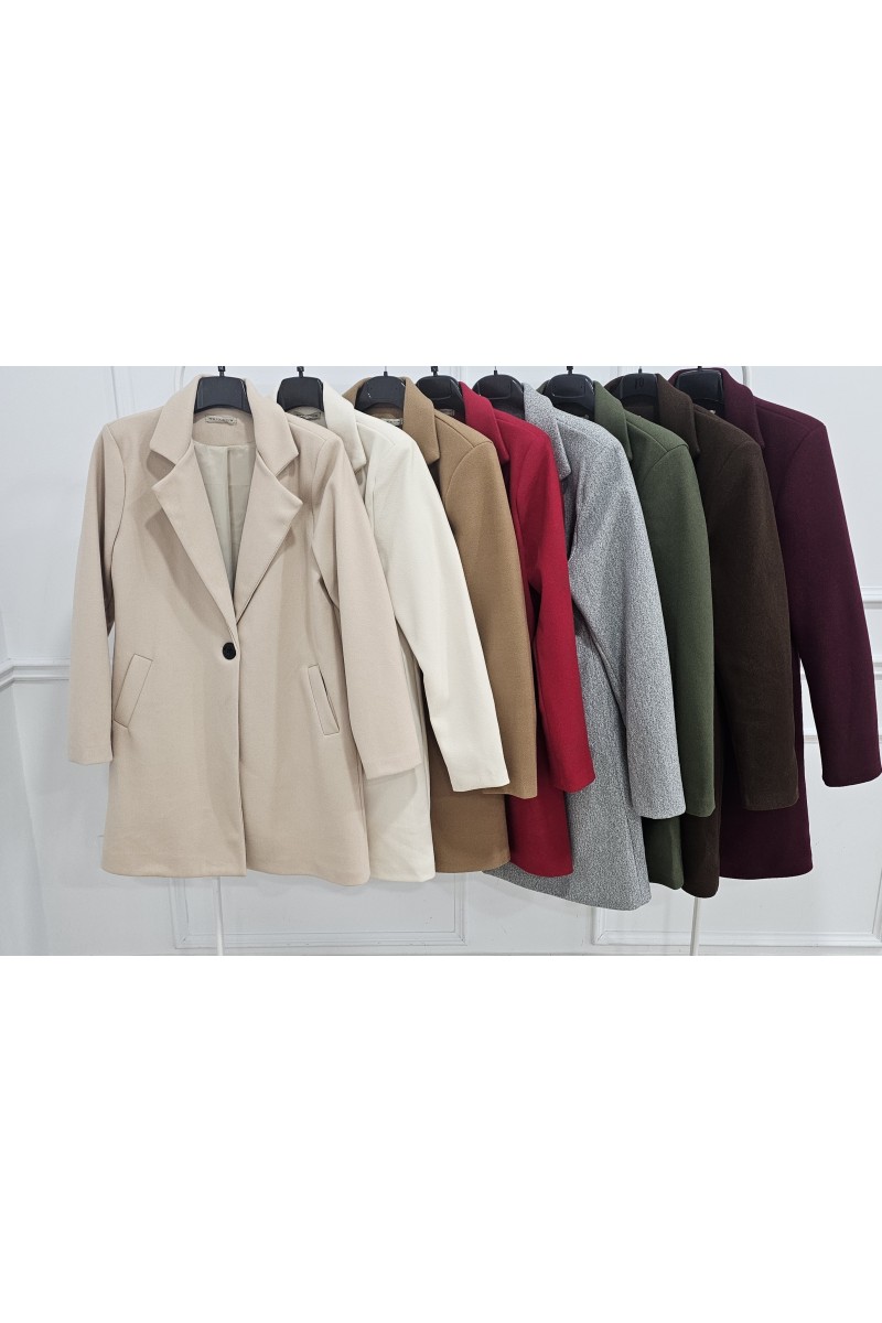 Abrigo paño azúcar