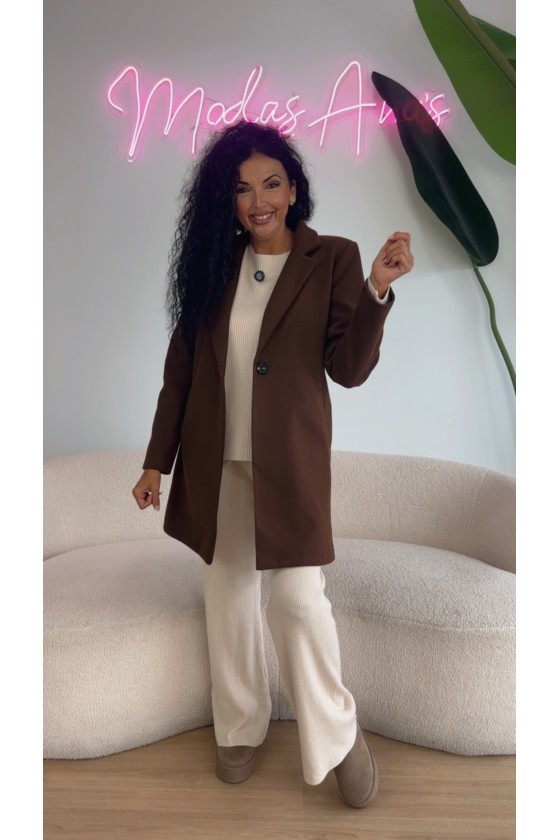 Abrigo paño azúcar