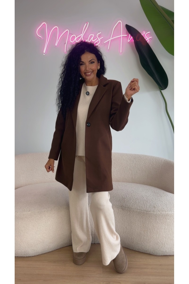 Abrigo paño azúcar