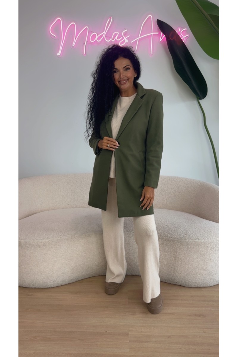 Abrigo paño azúcar