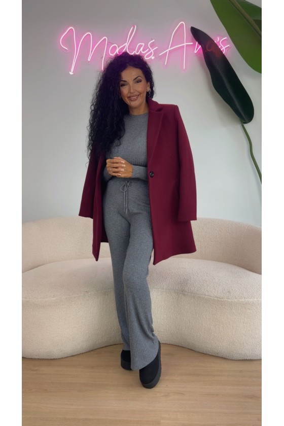 Abrigo paño azúcar