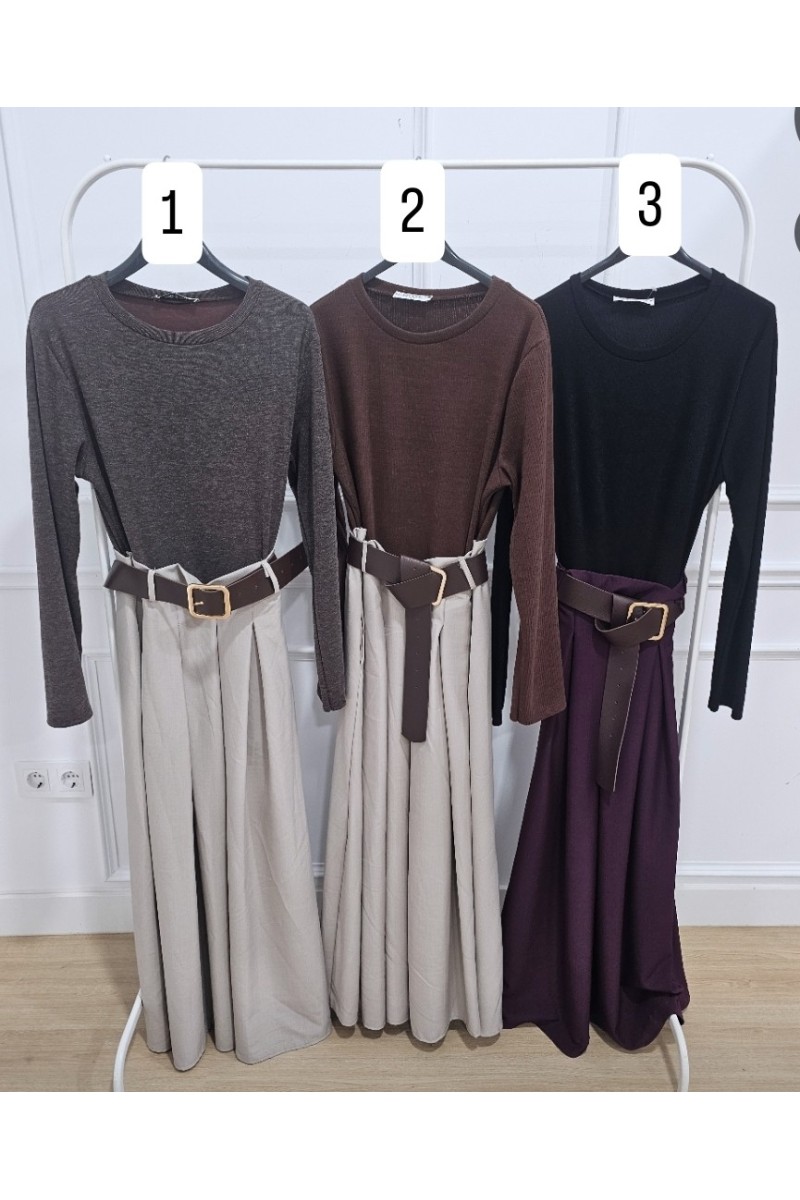 Vestido grace manga larga