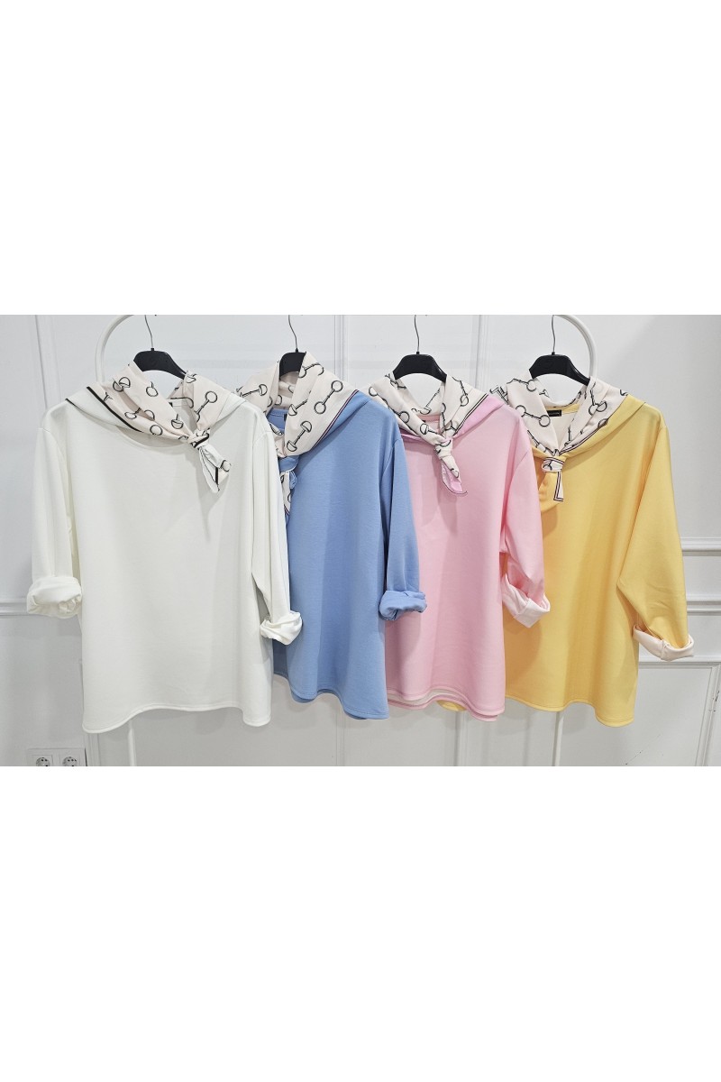 Sudadera doble capa de aire pañuelo