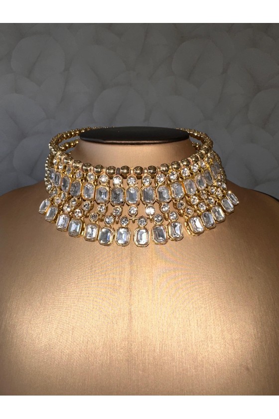 Choker piedras gold