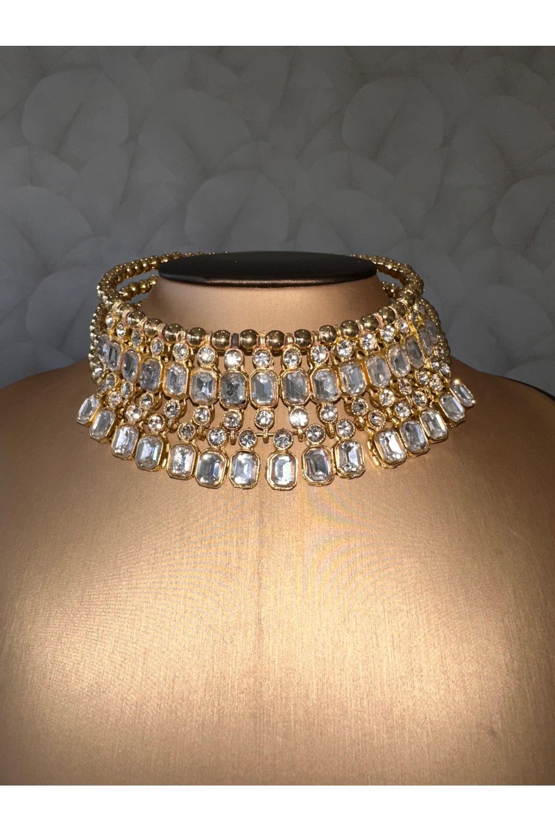 Choker piedras gold
