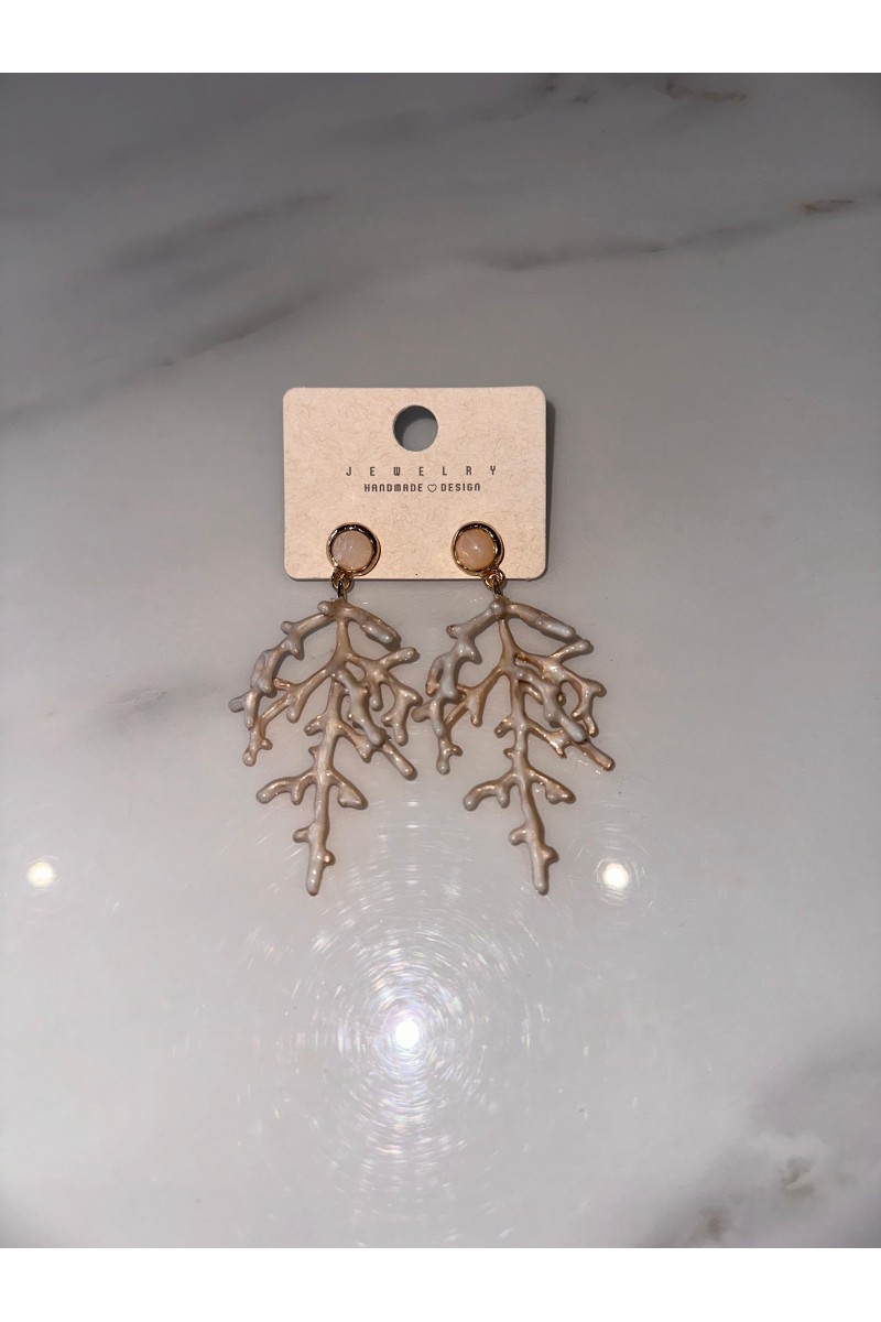 Pendientes arrecife blanco