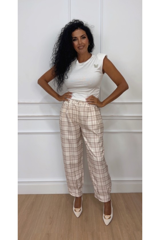 Pantalón cuadros balón