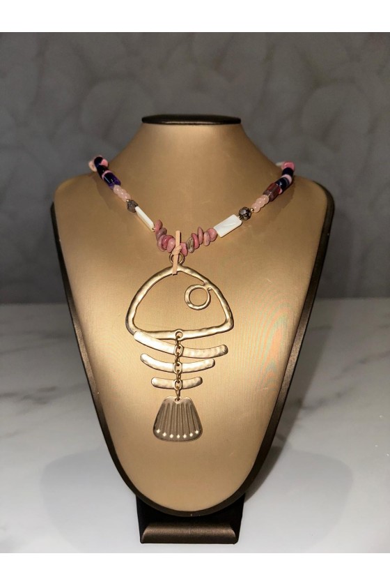 Collar espina pescado