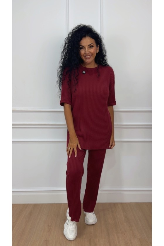 Conjunto confort grecia manga corta