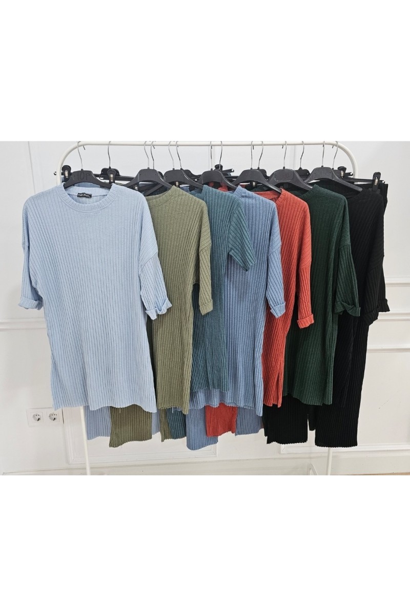 Conjunto confort grecia manga corta