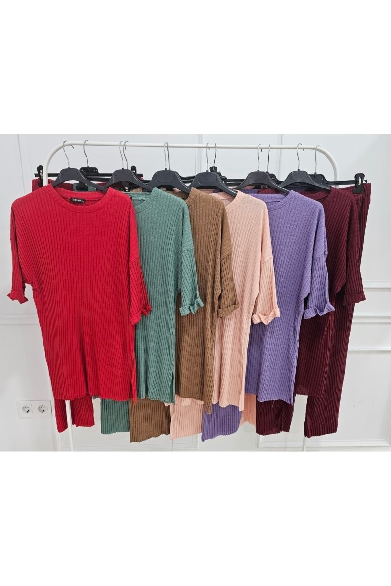 Conjunto confort grecia manga corta