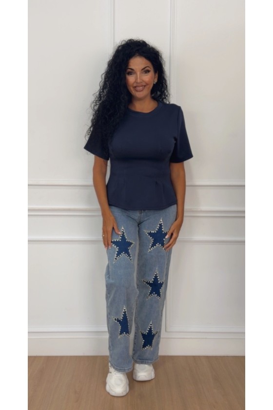 Top doble capa de aire doble pinzas