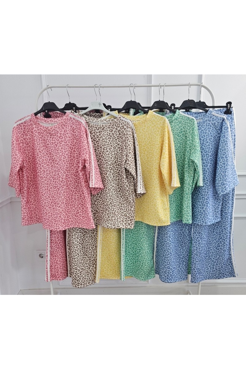 Conjunto doble capa de aire adis leo manga corta