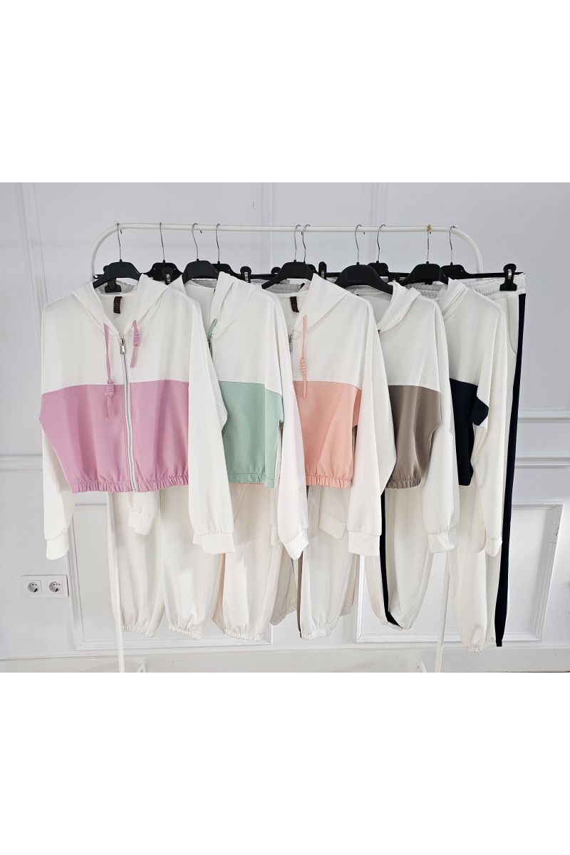 Conjunto doble capa de aire bicolor