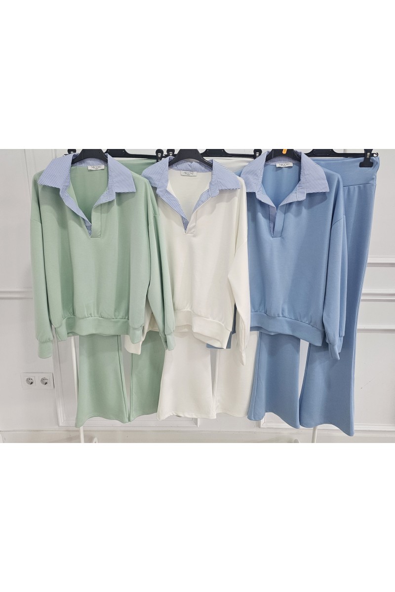 Conjunto doble capa de aire cuello