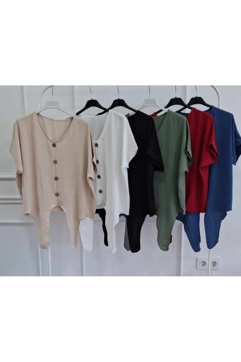 Blusa fluida anudada