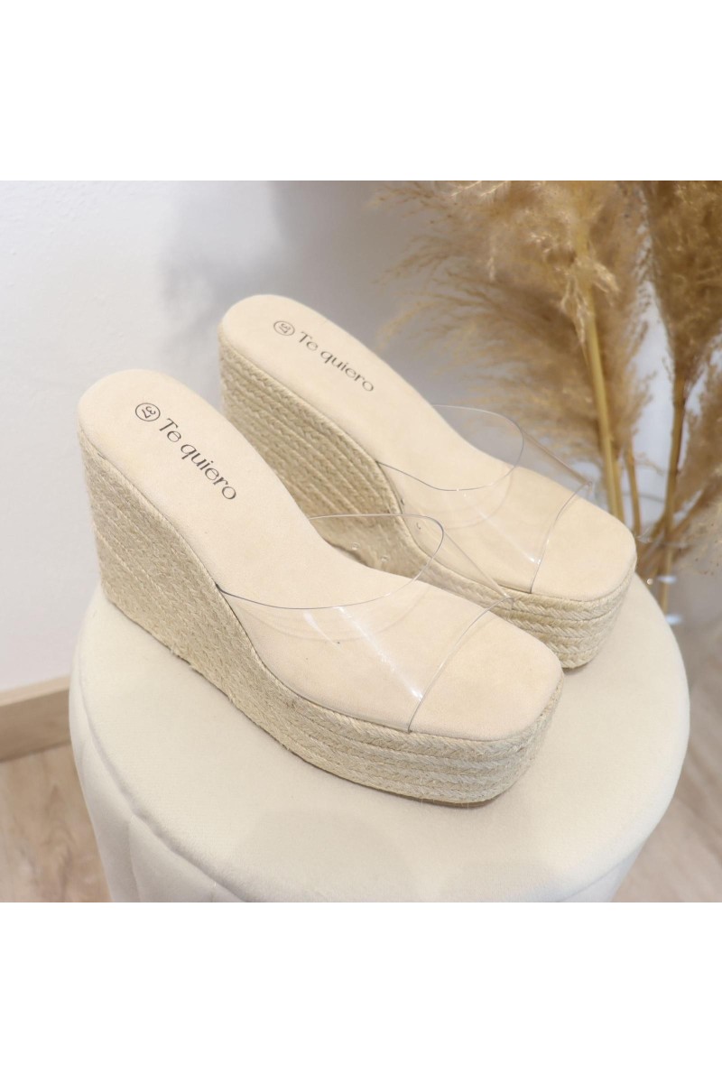 Cuñas vinilo colors beig