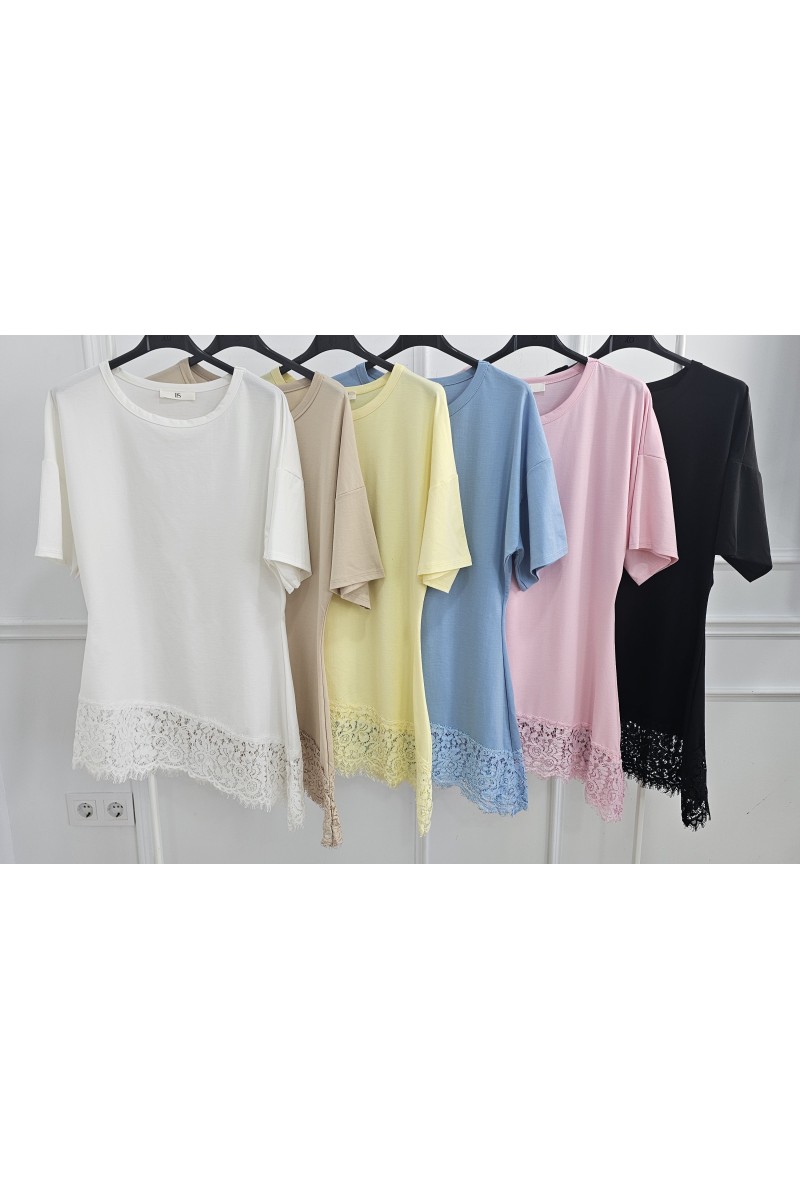 Camiseta punto roma lencera