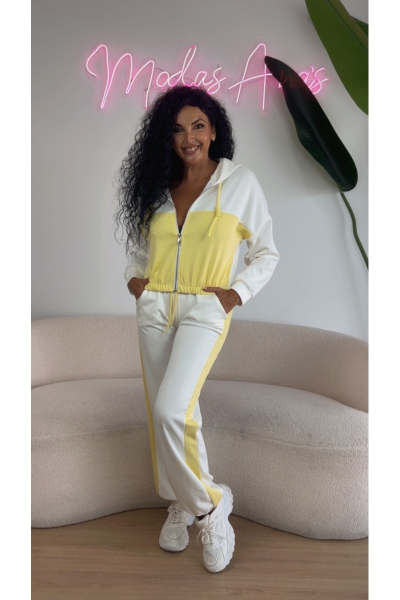 Conjunto doble capa de aire bicolor