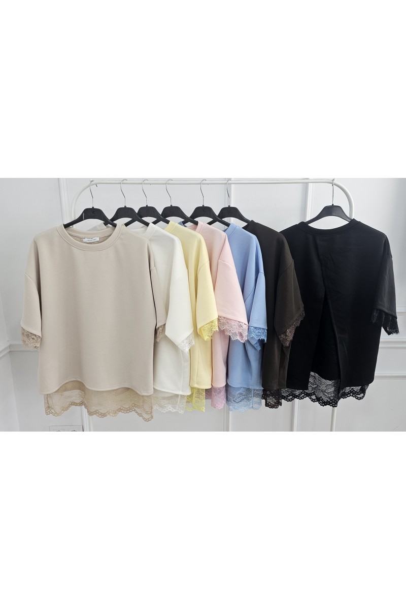 Camiseta espalda cruzada lencera