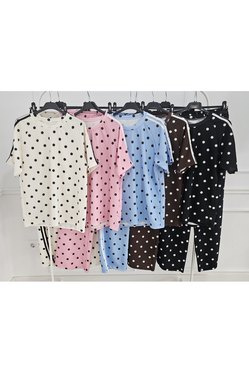 Conjunto adis lunar manga corta