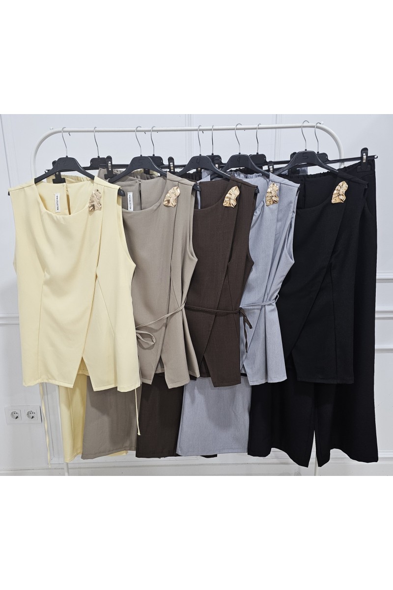 Traje chaqueta cruzado Mia