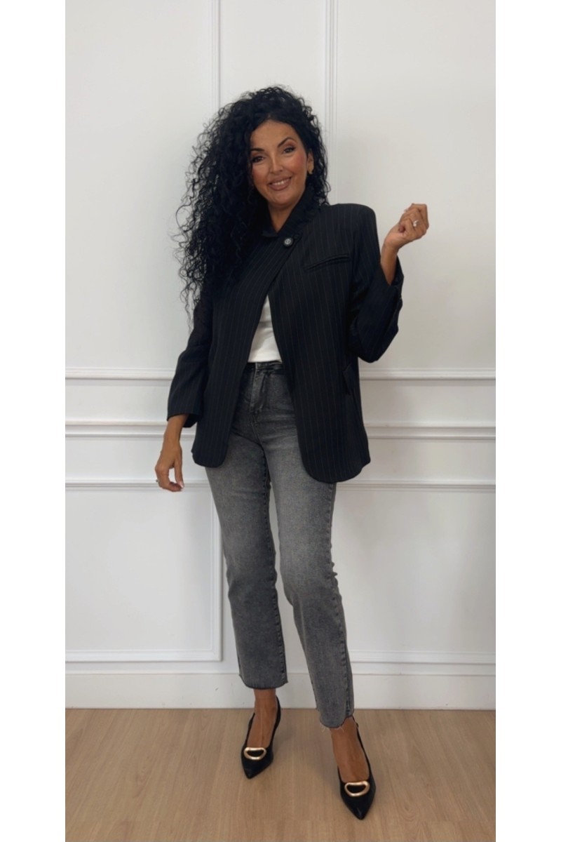 Chaqueta solapa cruzada