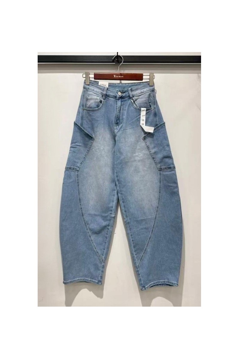 Vaquero balon bolsillos laterales