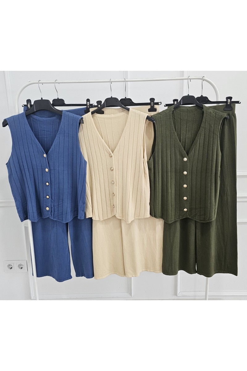 Conjunto chalequillo hilo