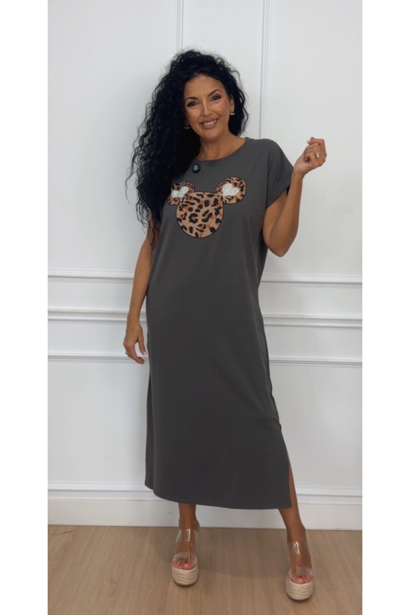 Maxi vestido cara mickey