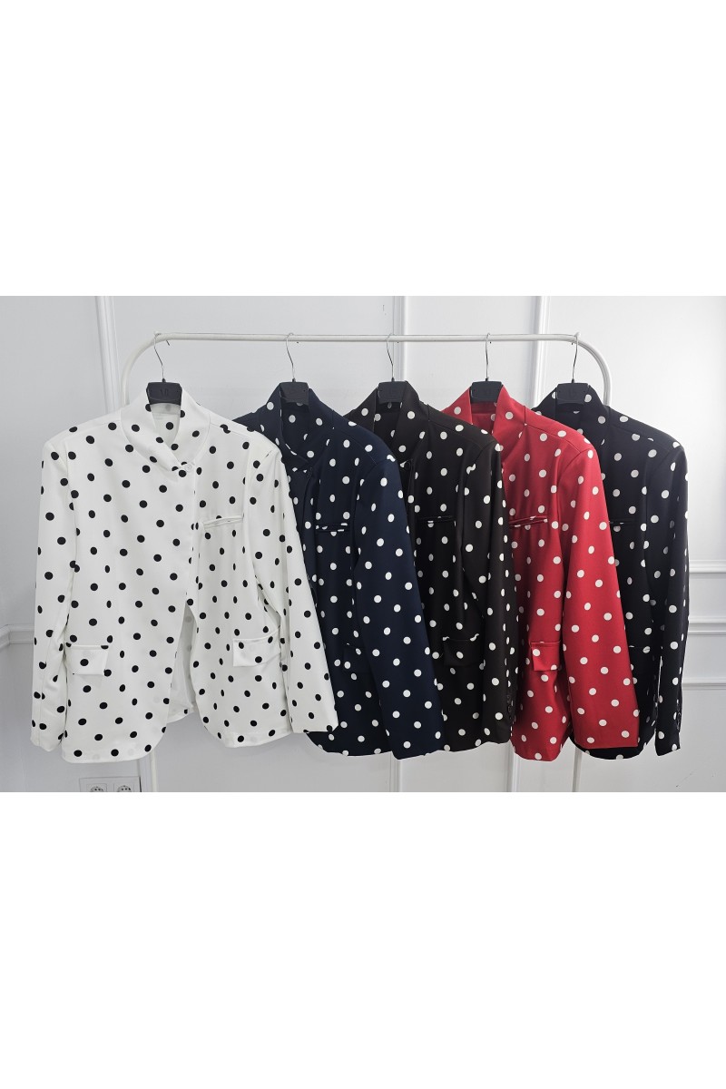 Chaqueta solapa cruzada lunar