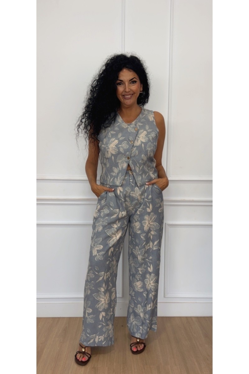 Traje chaqueta sin mangas Azucena