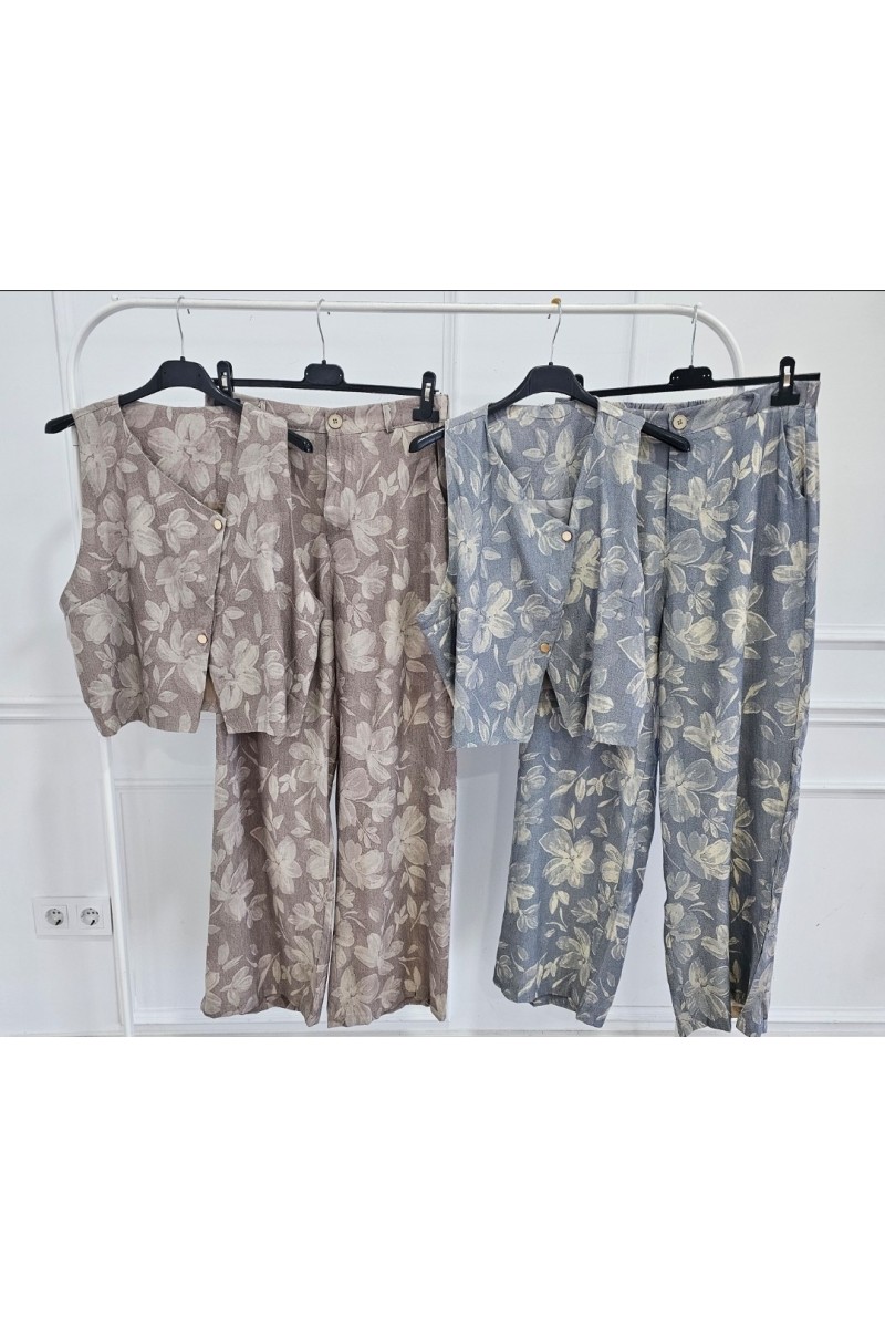 Traje chaqueta sin mangas Azucena