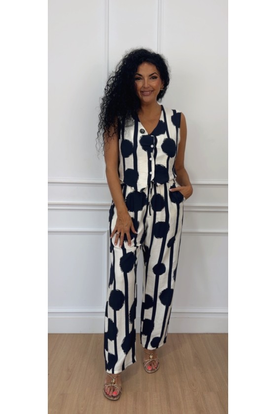 Conjunto chalequillo lunar