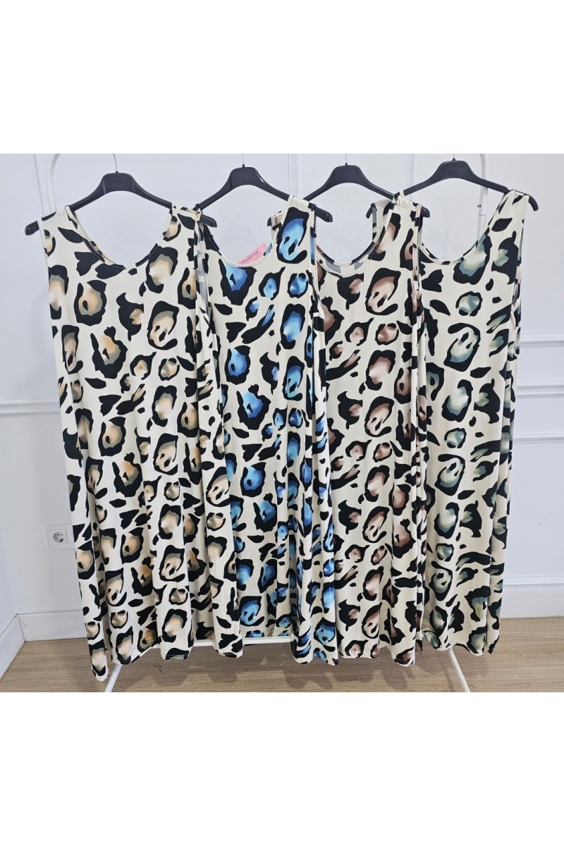 Vestido punto seda leo