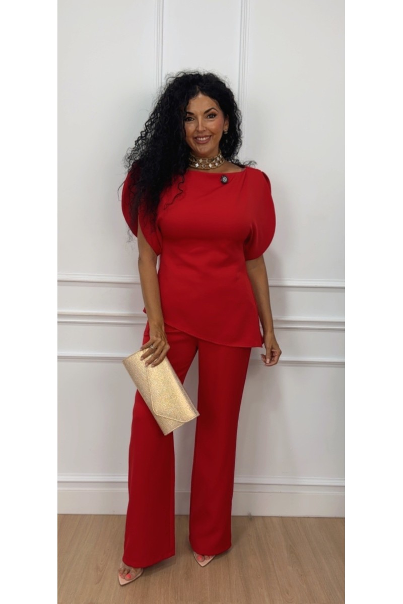 Traje chaqueta abanico