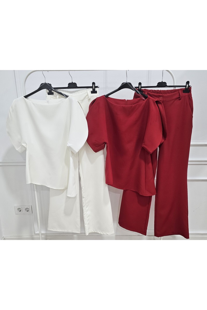 Traje chaqueta abanico