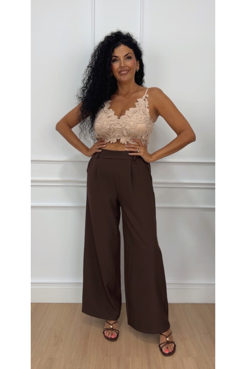 Top braillete guipur