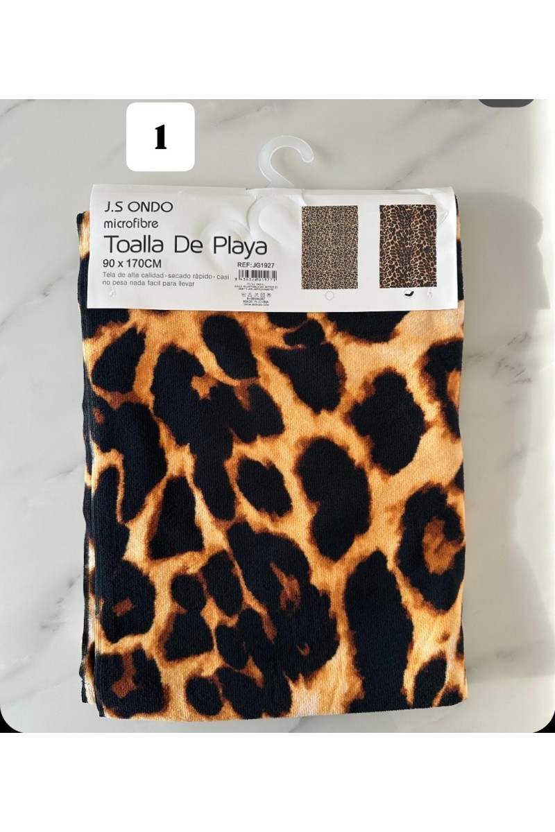 Toallas microfibra animal print