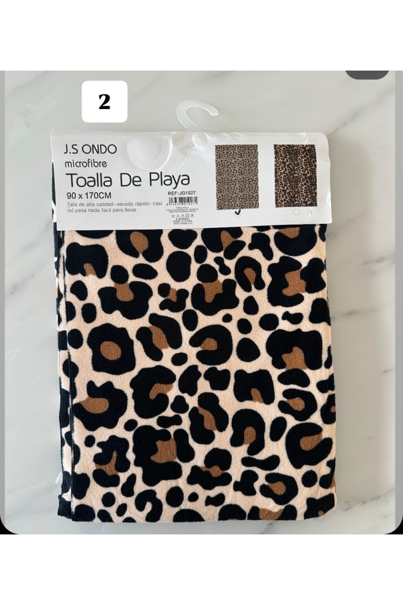 Toallas microfibra animal print
