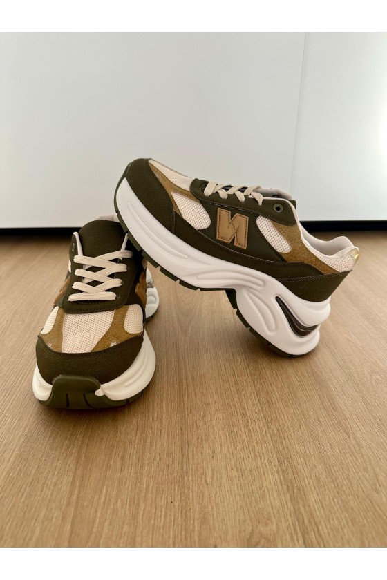 Deportivas kaki/camel dt8011