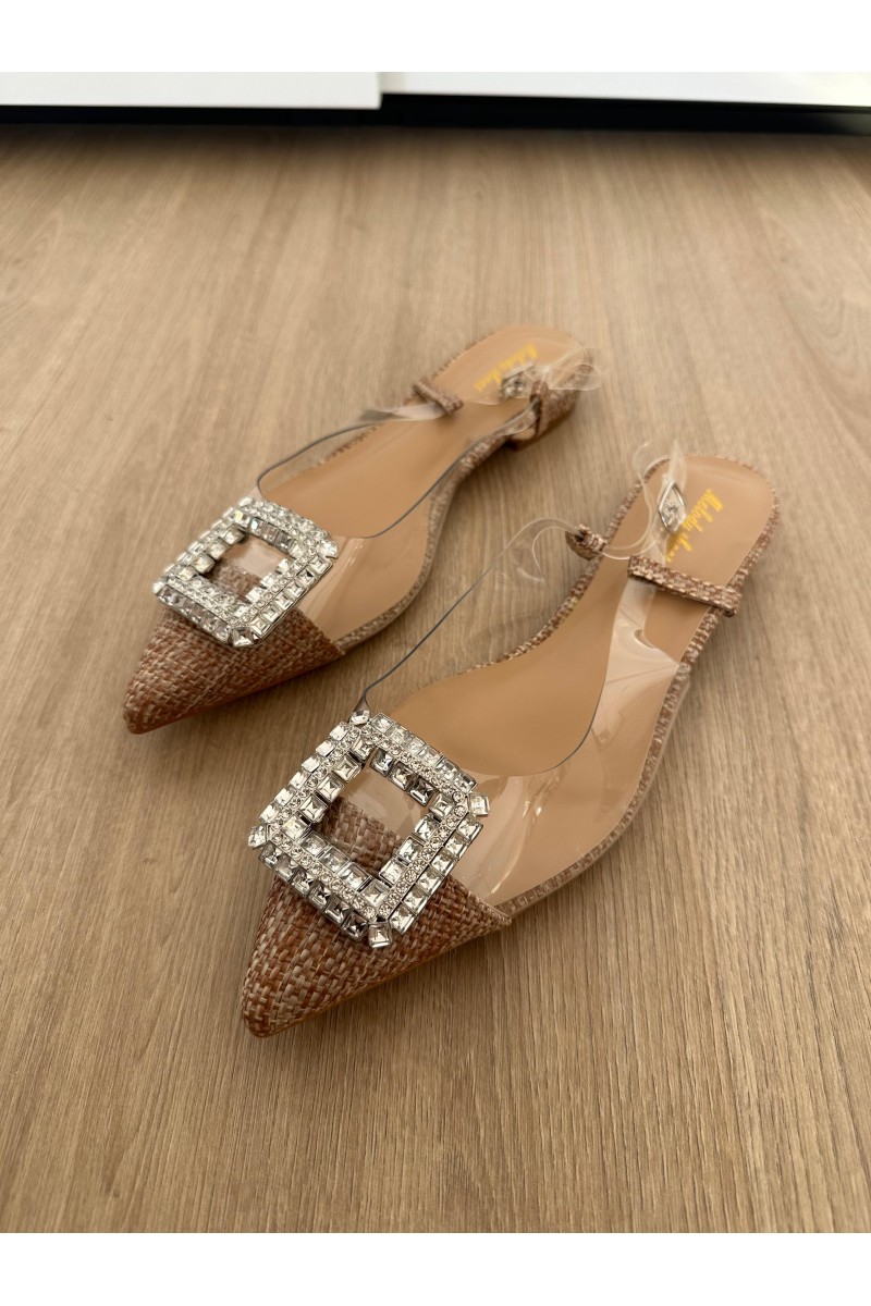 Sandalias vinilo camel my10027-3