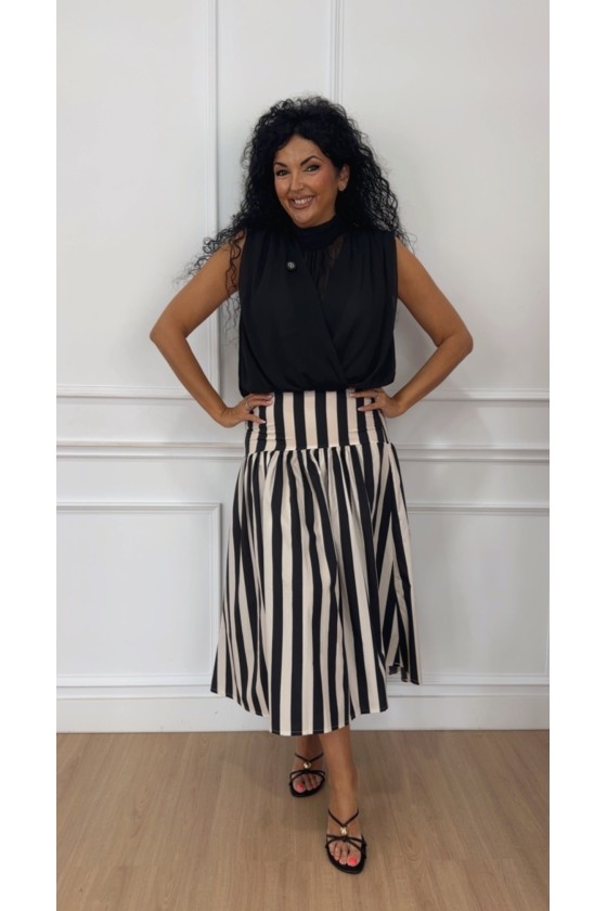 Falda rayas