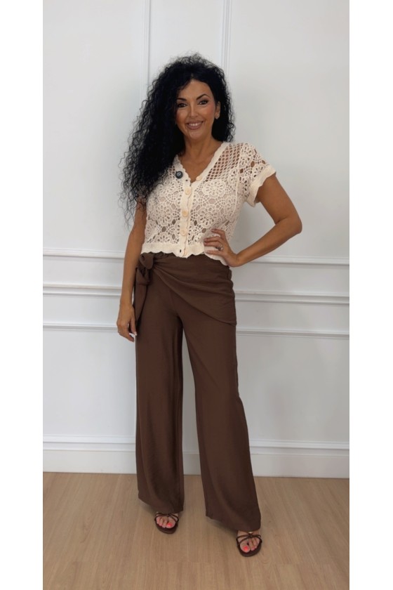 Pantalón lino pañuelo